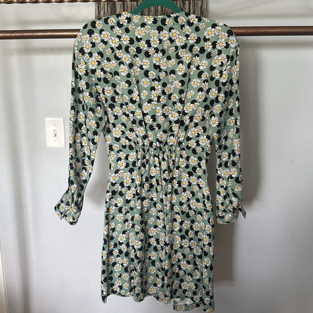 Sandro Paris Green  Floral Midi Dress - Picture 6 of 6